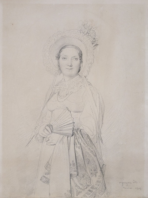 Madame Lavergne by Жан Огюст Доминик Энгр, 1818 — digital art print download