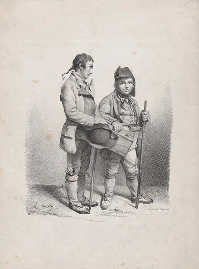 The Marmot by Louis-Léopold Boilly, 1822 — digital art print download