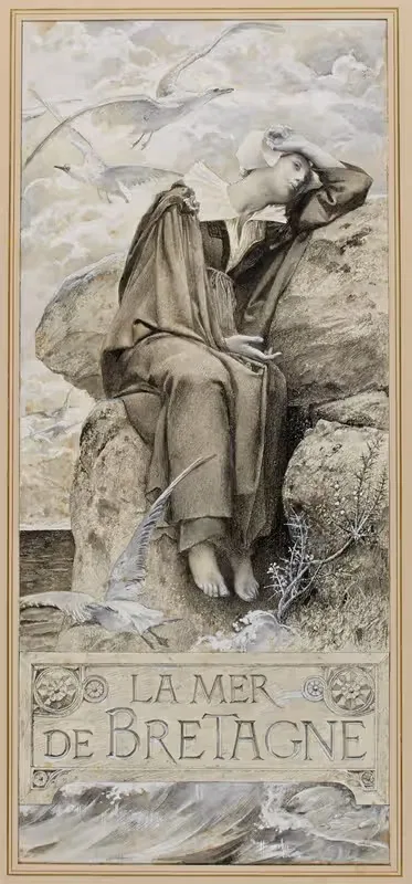 Море Бретани by Люк-Оливье Мерсон, 1895-1907 — digital art print download