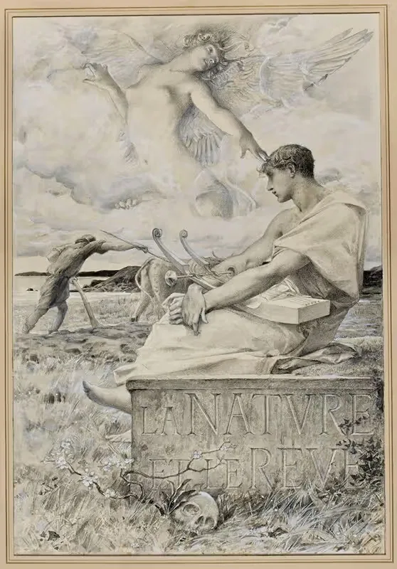 La nature et les reve by Luc-Olivier Merson, 1895-1907 — digital art print download
