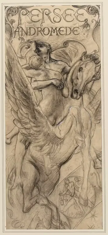 Персей, Андромеда by Люк-Оливье Мерсон, 1895-1907 — digital art print download