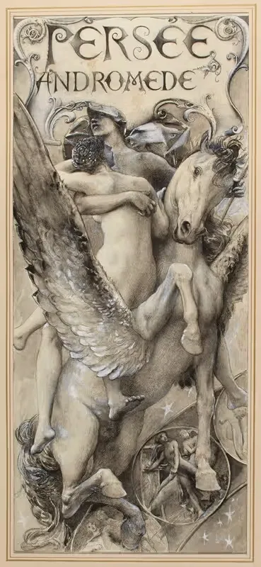 Persee, Andromede by Luc-Olivier Merson, 1895-1907 — digital art print download