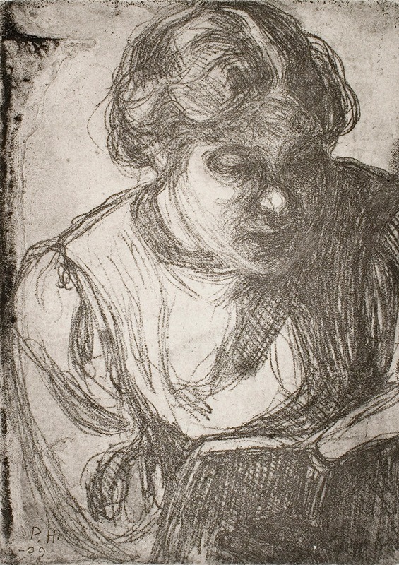Girl Reading (Hilda Tamminen) — Pekka Halonen