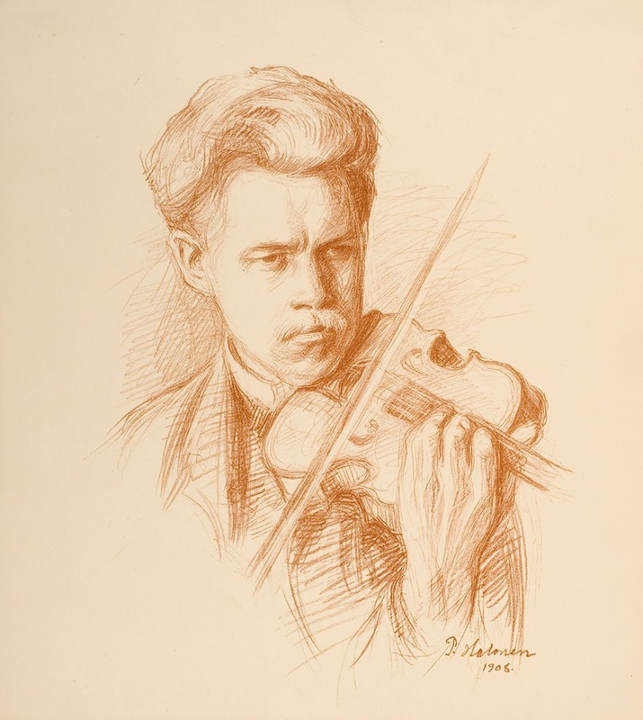 Heikki Playing (the Artist's Brother) — Пекка Халонен