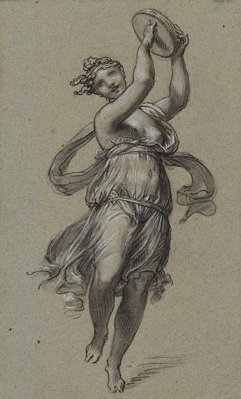 Danseuse au tambourin by Пьер-Поль Прудон, 1800 — digital art print download