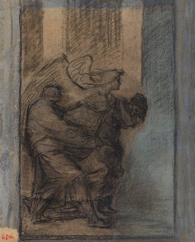 Némésis (Partie de Thémis et Némésis) by Пьер-Поль Прудон, 1805 — digital art print download