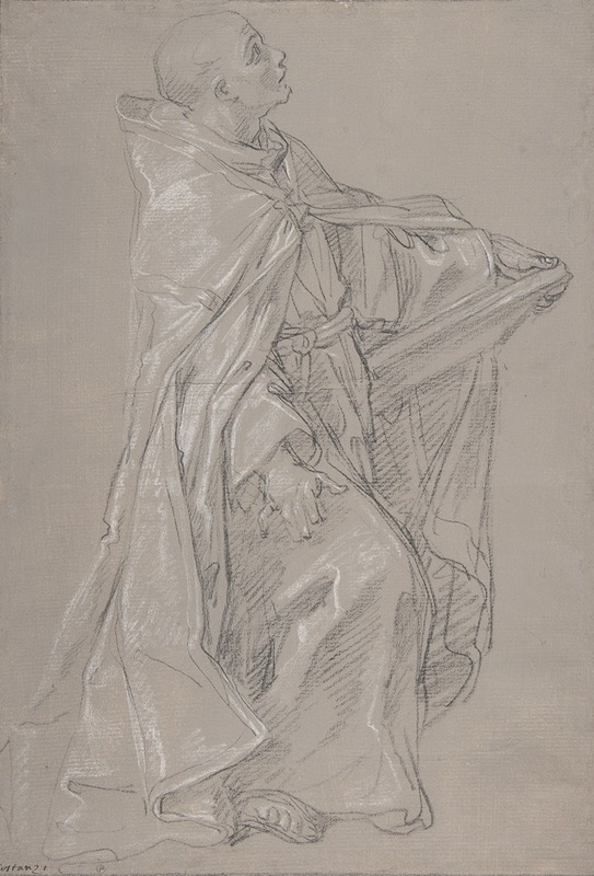 Young Cleric in a Cope Holding a Book — Placido Costanzi