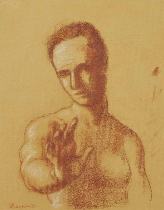 L'homme au bras tendu — Roger de La Fresnaye