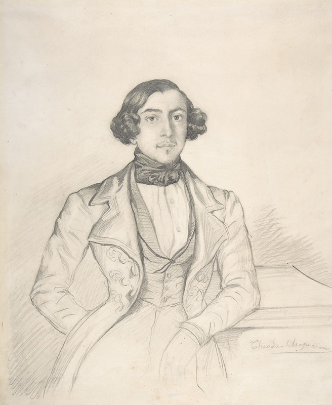 Count Philibert-Oscar de Ranchicourt by Теодор Шассериу — digital art print download