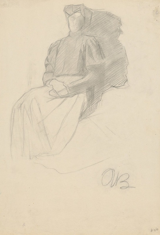 Seated Woman with a Dark Blouse — Umberto Boccioni