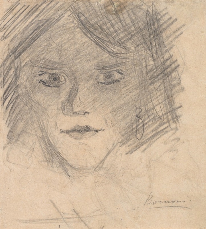 Study for 'Modern Idol' by Умберто Боккьони, 1911 — digital art print download