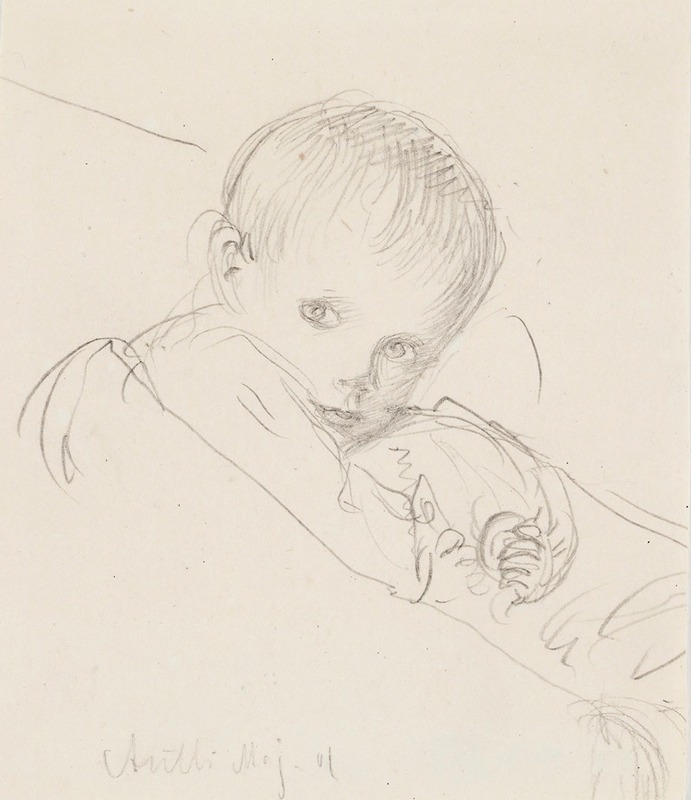 Antti as an Infant by Венни Солдан-Брофельдт, 1901 — digital art print download