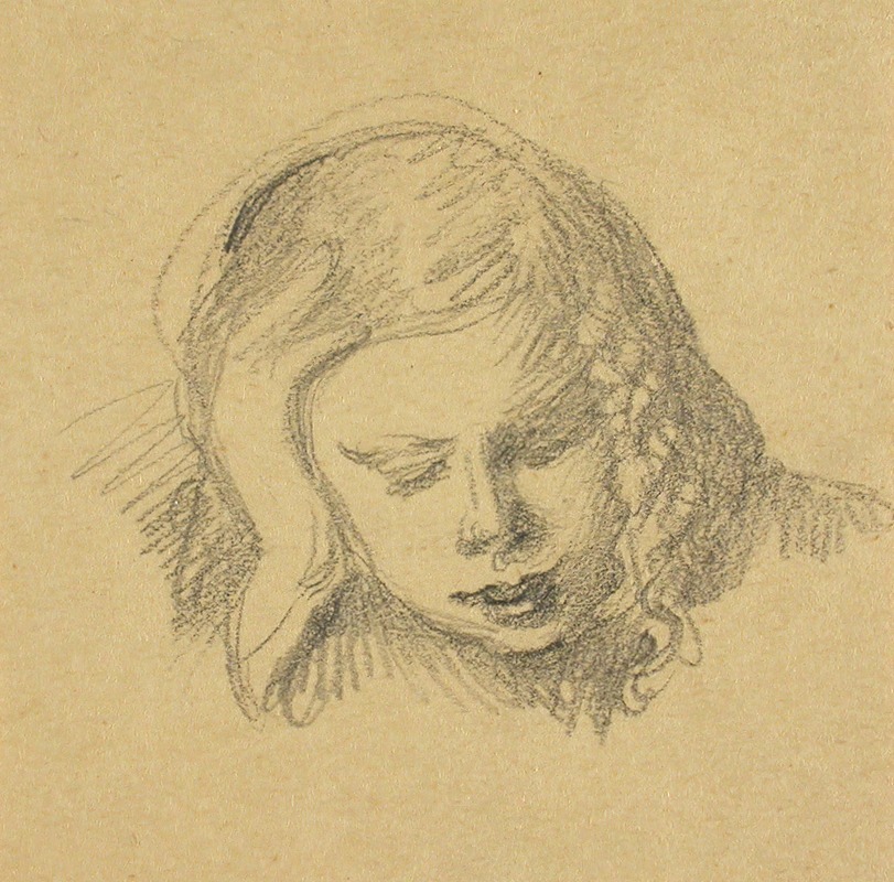 Antti, Hand Against Cheek by Венни Солдан-Брофельдт, 1907 — digital art print download