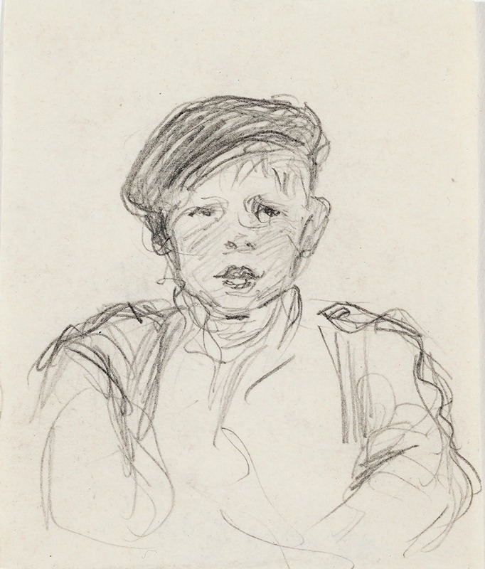 Boy Wearing Cap by Венни Солдан-Брофельдт — digital art print download