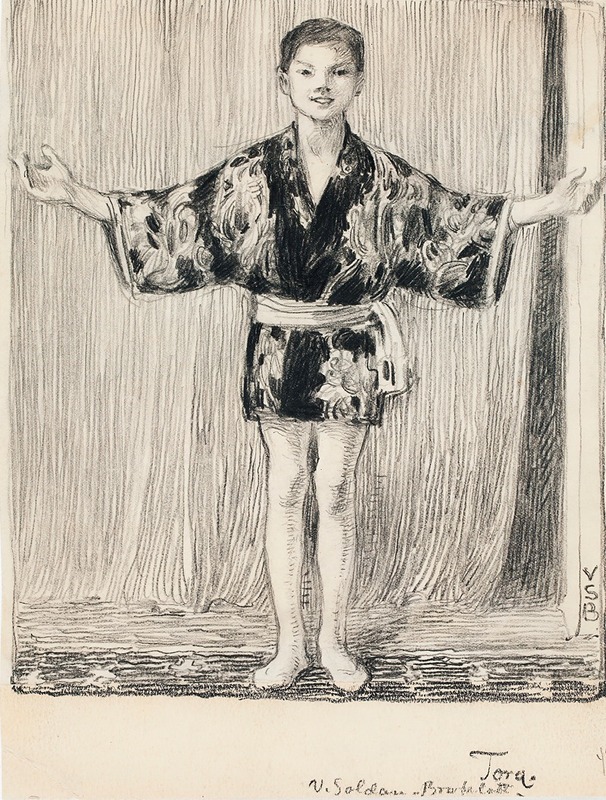 Tora itämaisessa tunikassa by Венни Солдан-Брофельдт, 1916 — digital art print download
