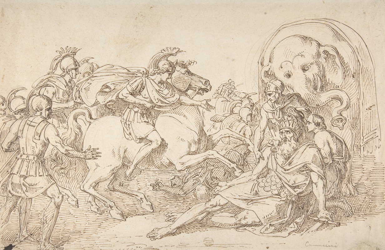 Alexander and Porus by Винченцо Камучини, 1771–1844 — digital art print download