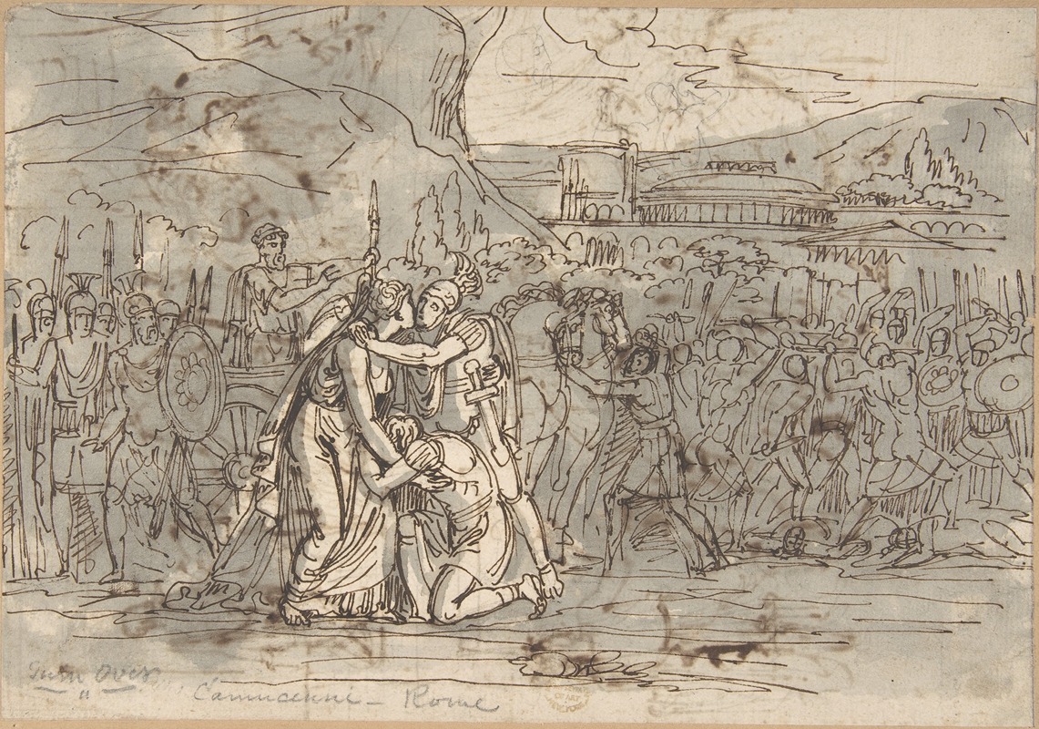 Soldiers Going into Battle by Винченцо Камучини, 1771–1844 — digital art print download