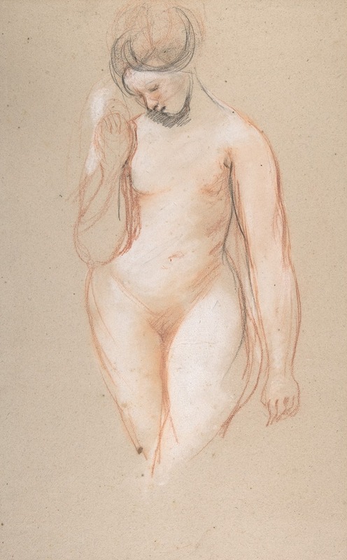 Standing Female Nude by Уильям Этти — digital art print download