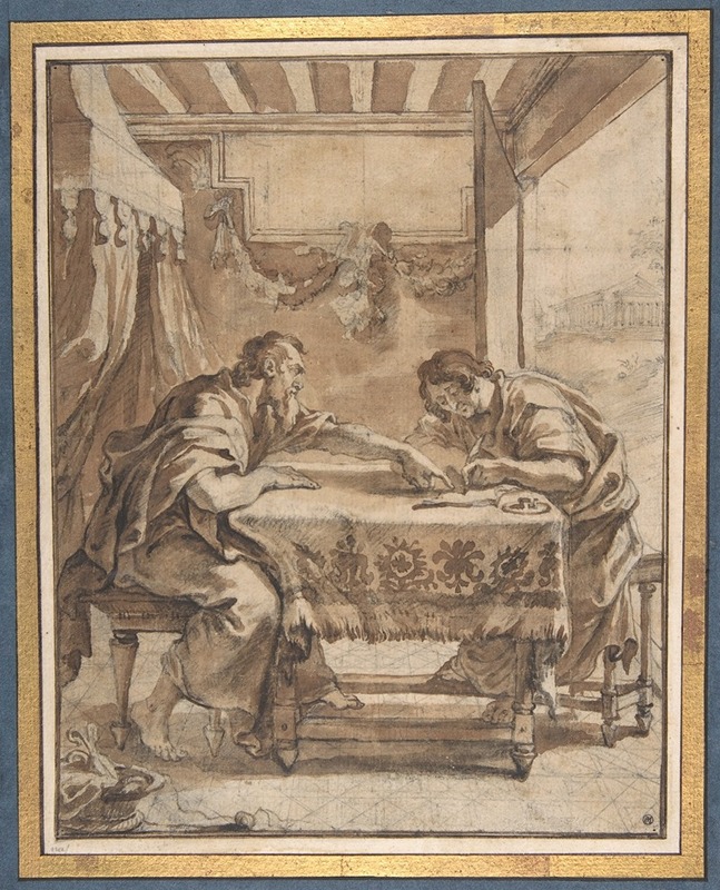 St. Paul Dictating at Ephesus by Абрахам ван Дипенбек — digital art print download