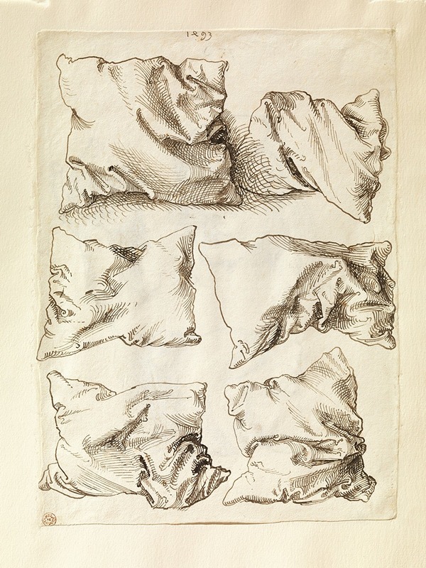 Six Studies of Pillows by Альбрехт Дюрер, 1493 — digital art print download