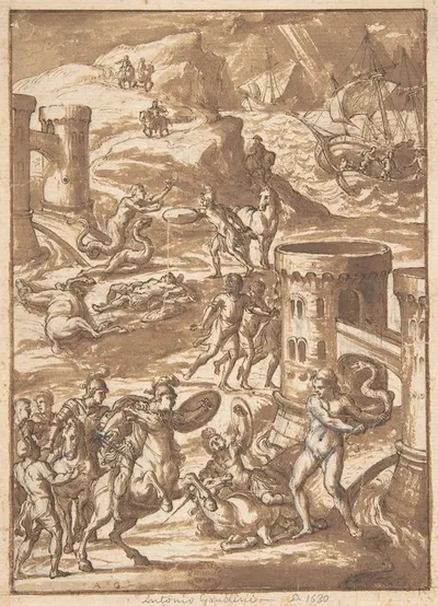 Mythological Scene by Antonio Gandini — digital art print download