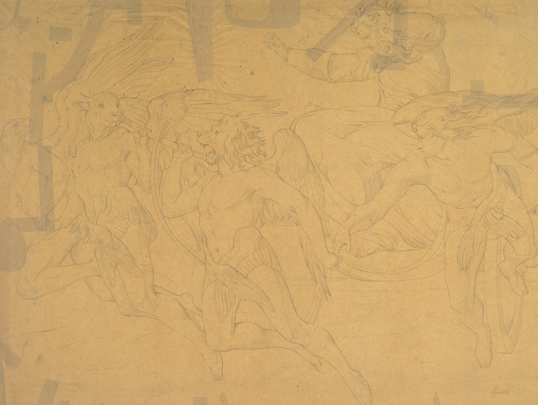 The Vision of Ezekiel — Bonaventura Genelli