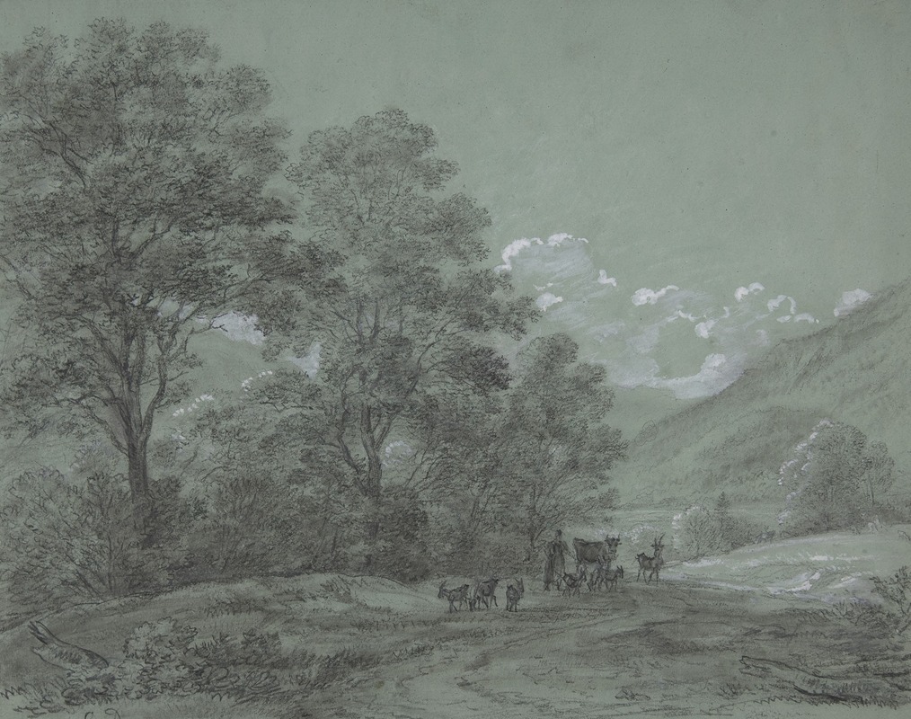 Landscape near Ruhpolding by Кантиус Диллис — digital art print download