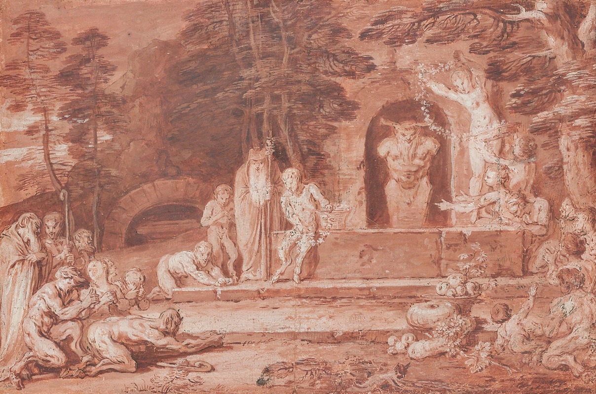 Feast of the god Pan — Claude Gillot