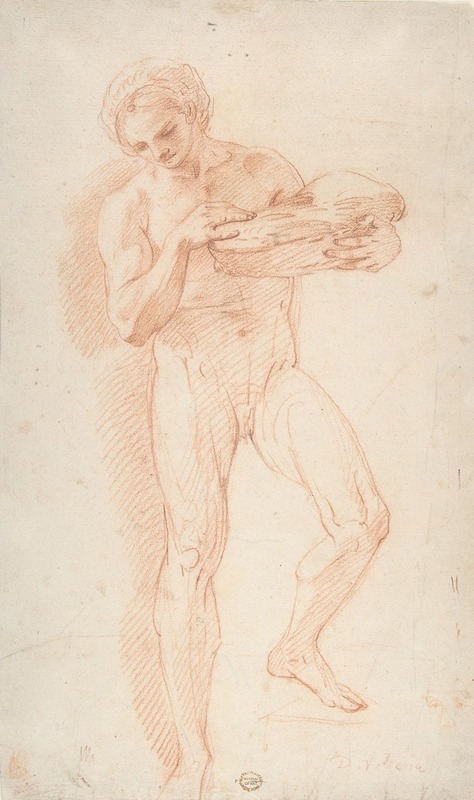 Study of a Nude Man by Corrado Giaquinto, 1753 — digital art print download