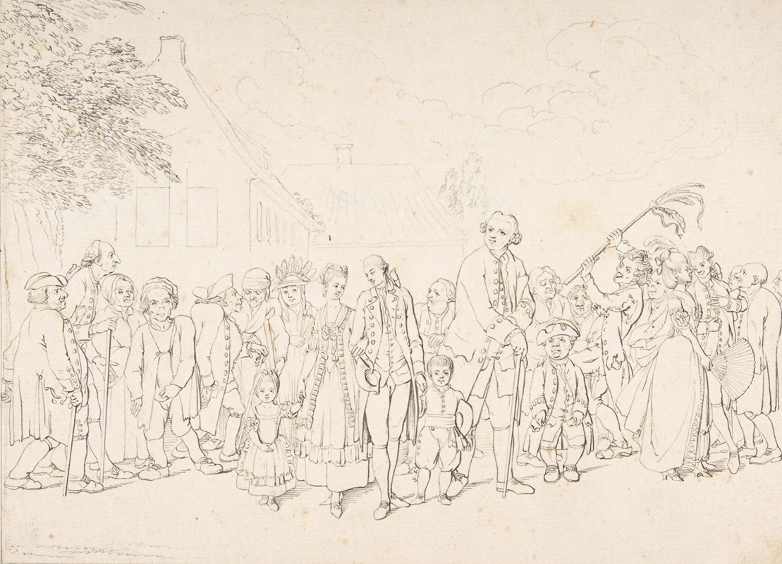 An Aristocratic Family Visiting Paupers — Daniel Nikolaus Chodowiecki
