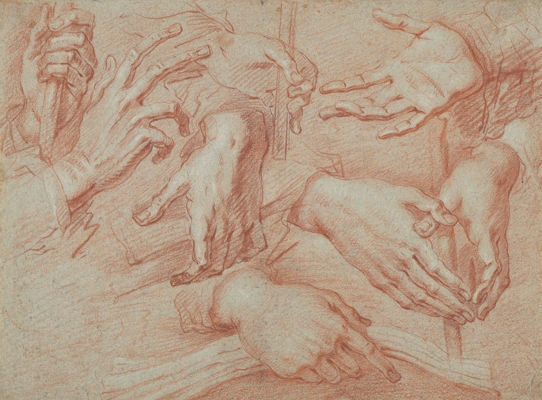 Study of Hands by Даниэле Креспи — digital art print download