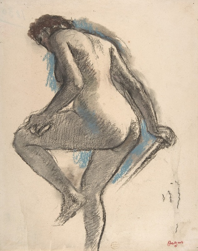 Bather Sponging Her Knee by Edgar Degas — digital art print download
