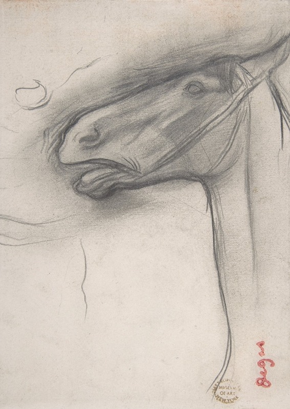 Head of a Horse — Эдгар Дега