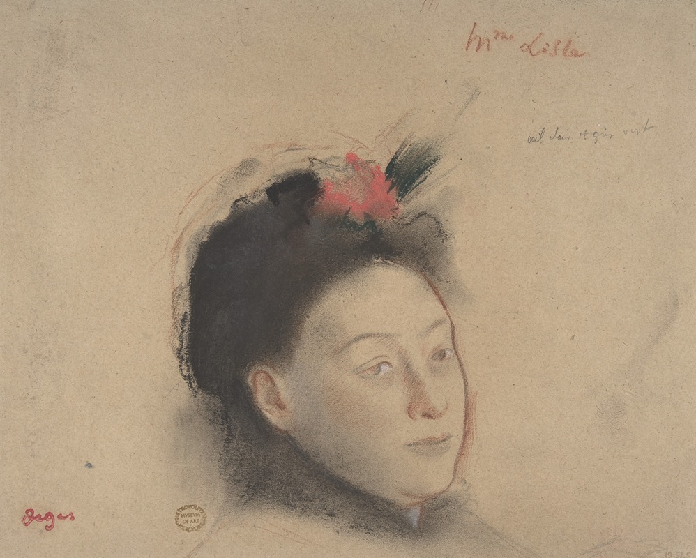 Madame Lisle by Эдгар Дега — digital art print download