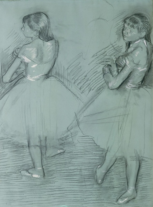 Two Dancers by Эдгар Дега — digital art print download