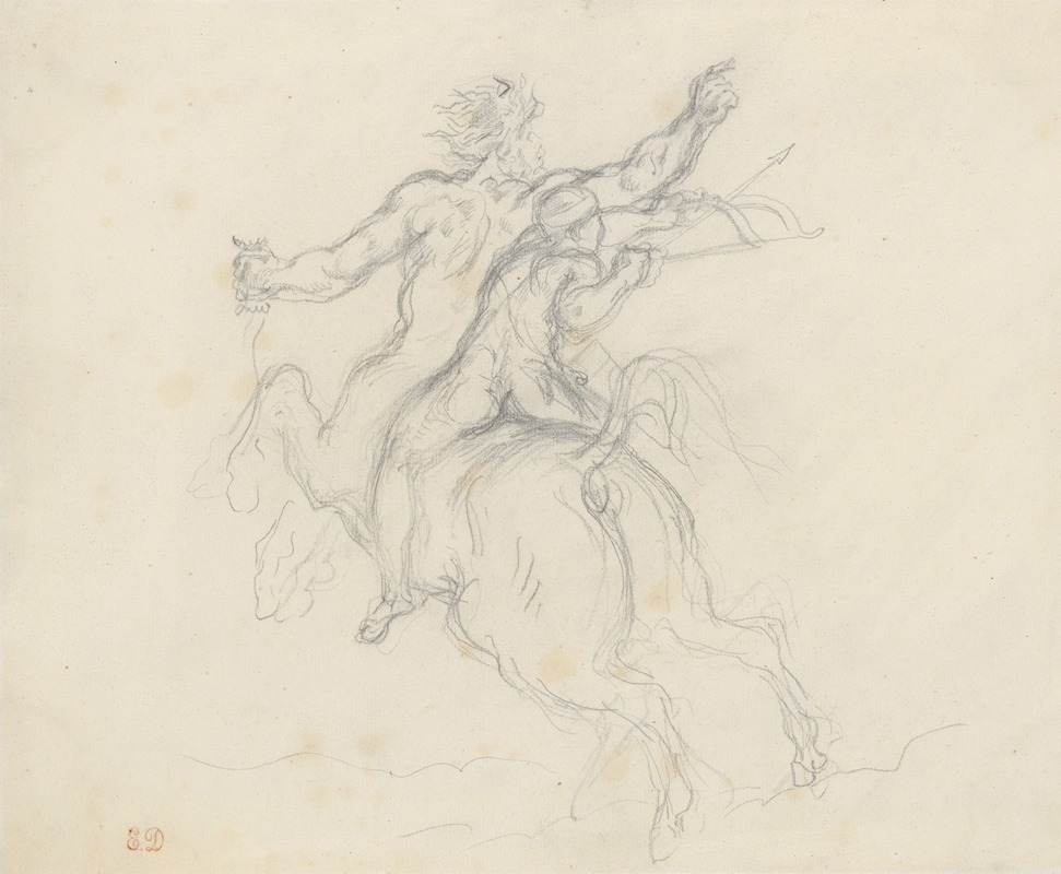 The Education of Achilles — Eugène Delacroix