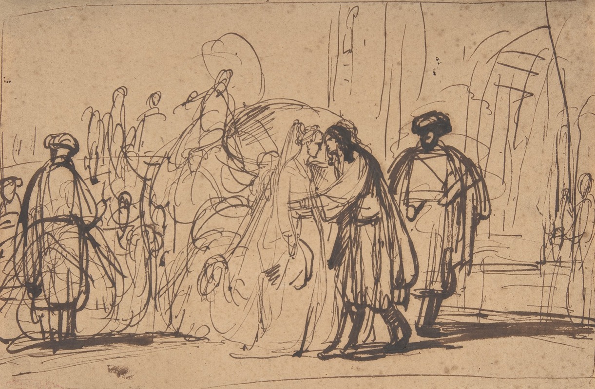 Isaac's Reception of Rebecca — Гербранд ван ден Эйкхаут