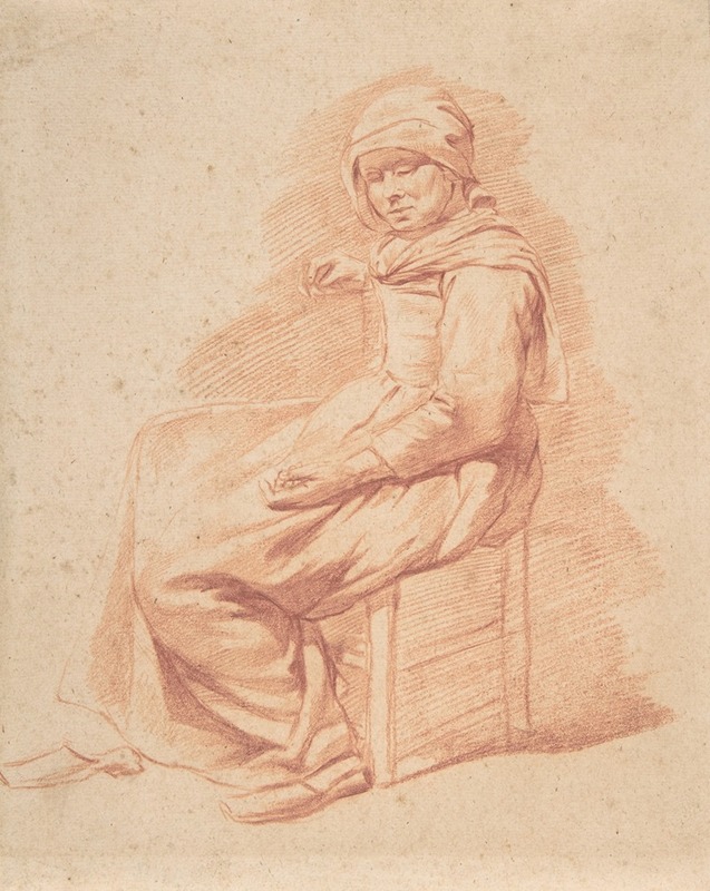 Seated Young Woman by Геррит Адриансз. Беркхейде — digital art print download