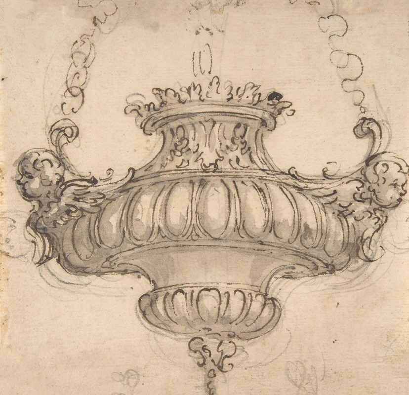 Design for Suspended Censer by Giovanni Battista Foggini, 1652–1725 — digital art print download
