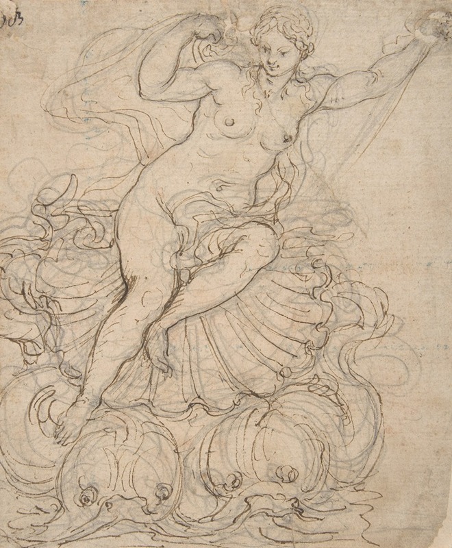 Galatea on her Chariot drawn by Dolphins — Giovanni Battista Foggini