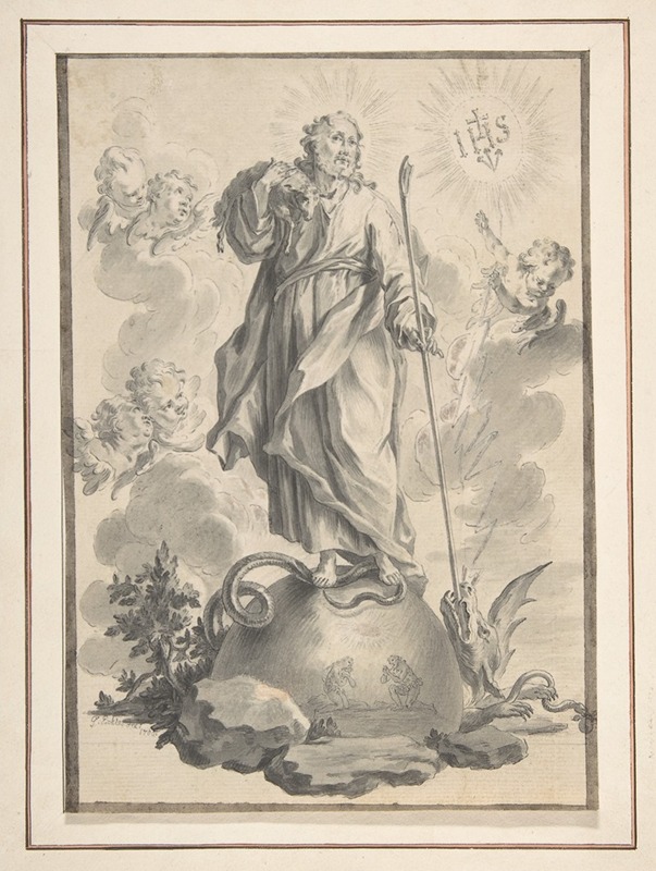 The Good Shepherd by Gottfried Eichler the Younger — digital art print download