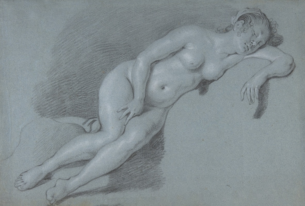 Reclining Female Nude by Говерт Флинк — digital art print download