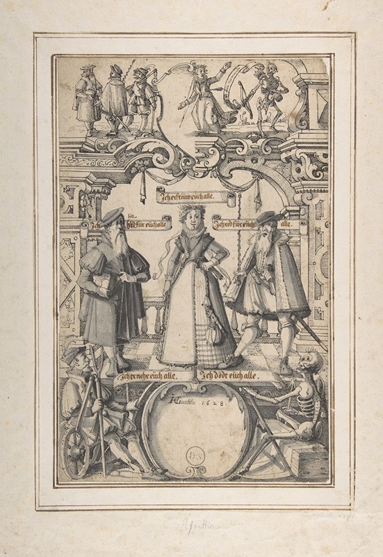 Design for Stained Glass by Hans Ganting the Younger, 1628 — digital art print download