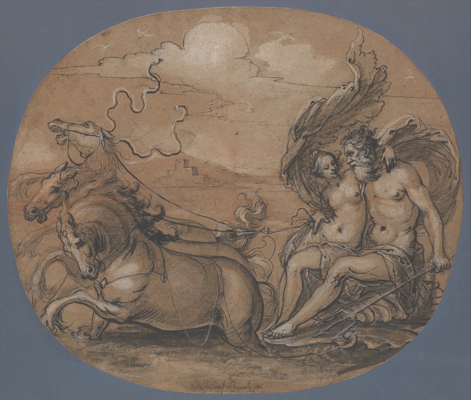 Neptune and Amphitrite by Hans Ulrich Franck, 1595–1675 — digital art print download