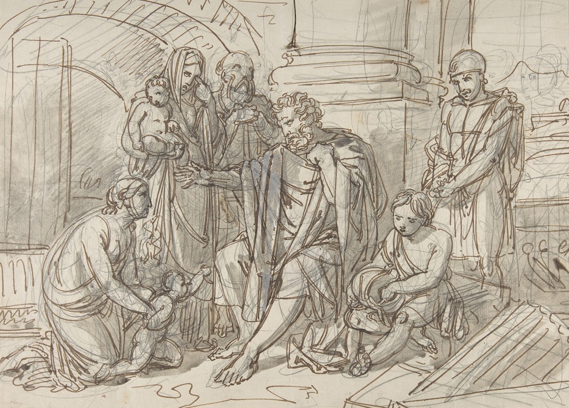 Belisarius Begging for Alms by Генрих Фридрих Фюгер — digital art print download