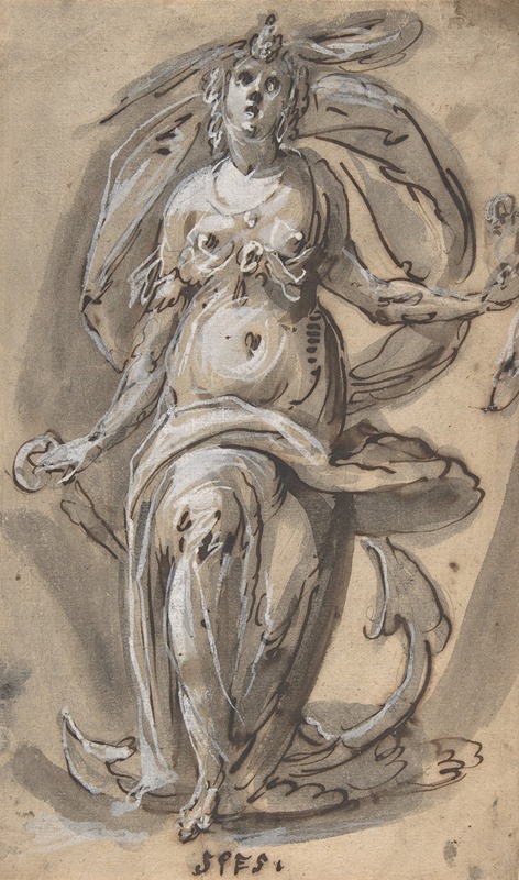 Standing Female Figure with an Anchor (Spes) — Hinrich Degener