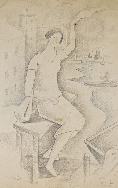 Farewell (rozloučení) by Jaroslav Král, 1928 — digital art print download