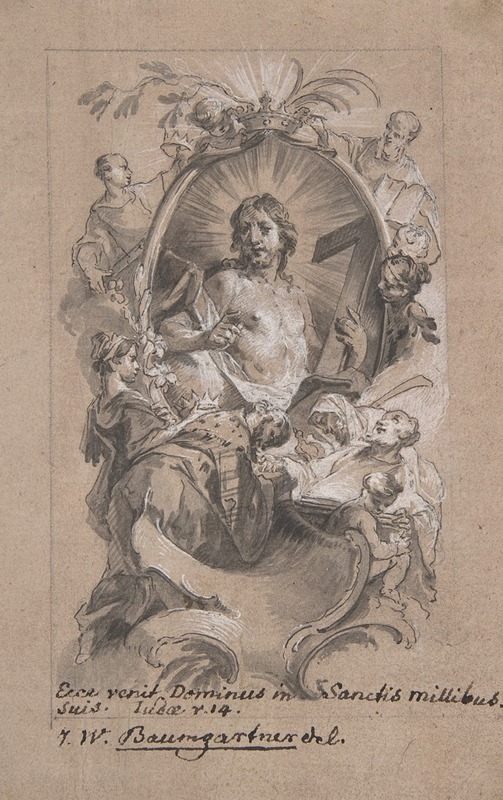 Christ in Glory by Johann Wolfgang Baumgartner — digital art print download