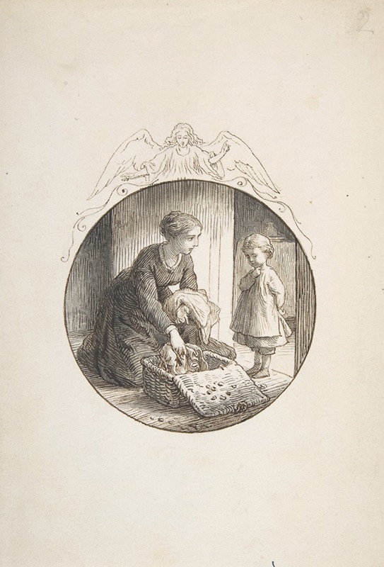 Mother and Child by Лоренц Фрёлих, 1835–1903 — digital art print download