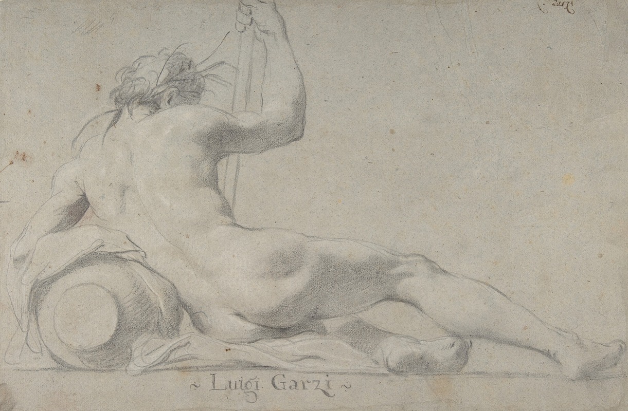 Reclining River God by Luigi Garzi, 1638–1721 — digital art print download